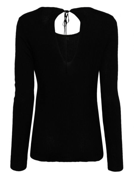 Kašmira zīda džemperis Chanel Pre-owned melns
