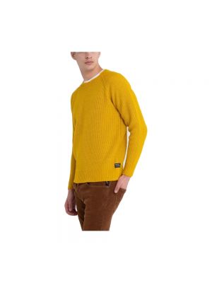 Jersey de lana de tela jersey Replay amarillo