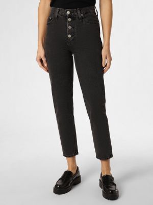 Jeansy bawełniane z wysoką talią Calvin Klein Jeans