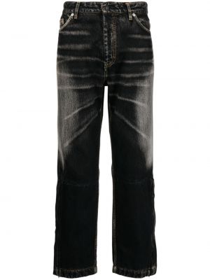 Pantaloni din bumbac Yohji Yamamoto negru