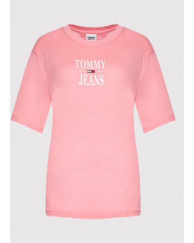 Tommy Jeans Curve Póló Essential DW0DW12996 Rózsaszín Regular Fit