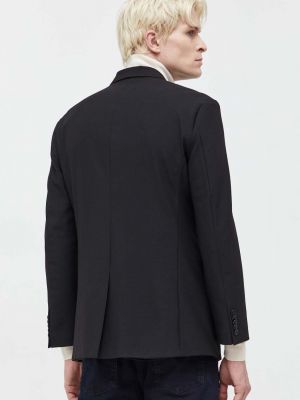 Vlněná bunda Hugo černá
