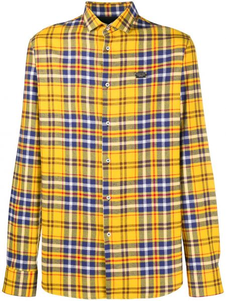 Camisa con bordado Philipp Plein amarillo