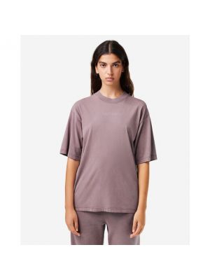 Camiseta de algodón de punto bootcut Lacoste violeta