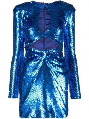 Robe de soirée à paillettes à imprimé The New Arrivals Ilkyaz Ozel bleu