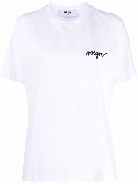 Camiseta Msgm blanco