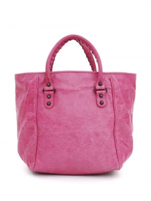 Leder shopper handtasche Balenciaga Pre-owned pink