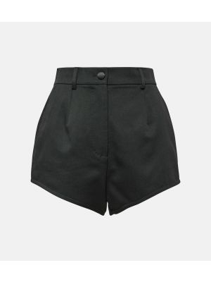 Woll high waist shorts Dolce&gabbana schwarz