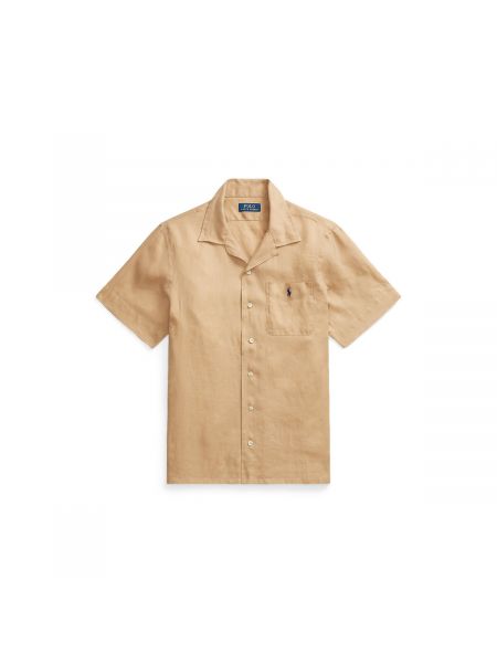 Camisa de lino Polo Ralph Lauren beige