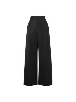 Czarne spodnie wełniane Loewe