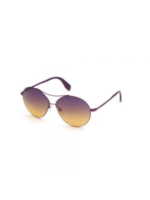 Okulary przeciwsłoneczne Adidas Originals fioletowe