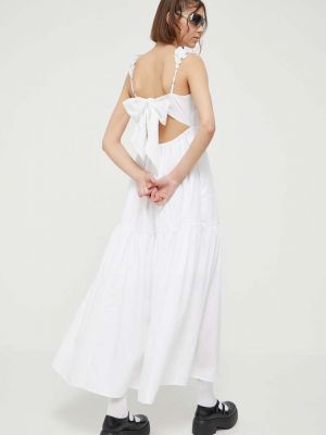 Dlouhé šaty Abercrombie & Fitch bílé