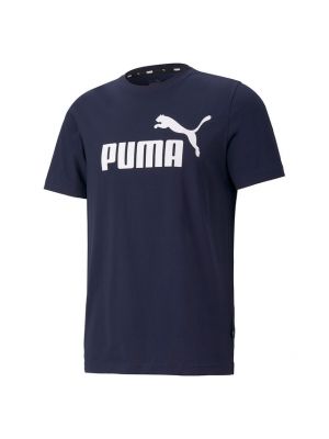 Camiseta manga corta de cuello redondo Puma azul