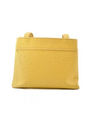 Bolsa de hombro de cuero Versace Pre-owned amarillo
