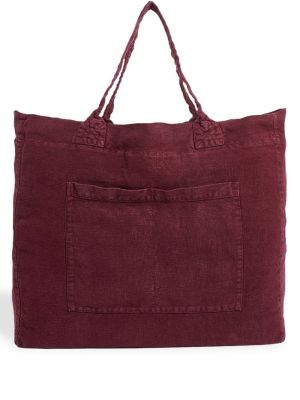 Τσάντα shopper με τσέπες Once Milano κόκκινο