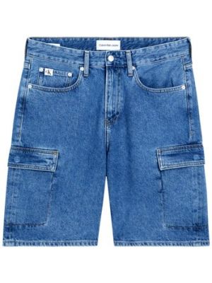 Niebieskie szorty jeansowe Calvin Klein Jeans