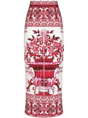 Zīmuļveida svārki ar apdruku Dolce & Gabbana