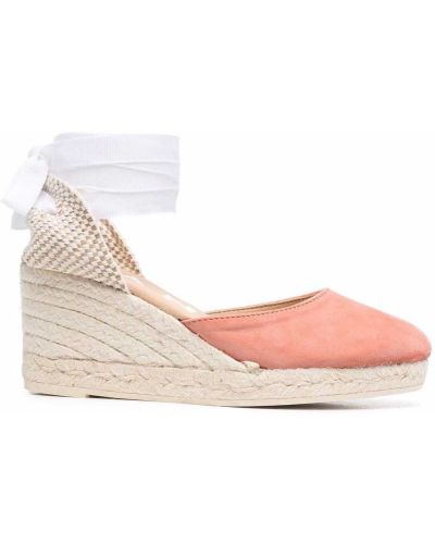 Blonder snøring espadrillos Manebi rosa