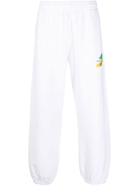 Pantaloni tuta slim fit Off-white bianco