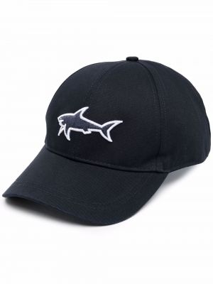 Siuvinėtas kepurė su snapeliu Paul & Shark mėlyna