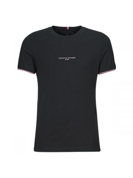 Tričko s krátkými rukávy Tommy Hilfiger černé