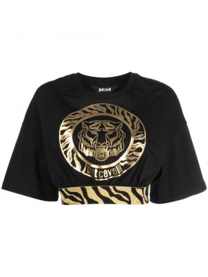 Тениска с принт с тигров принт Just Cavalli