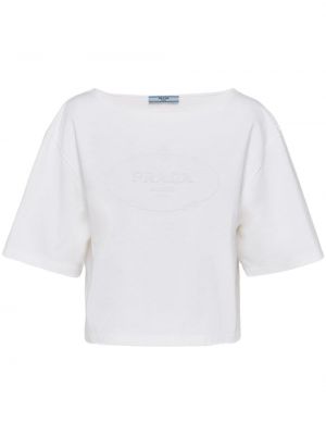 Bílé tričko Prada