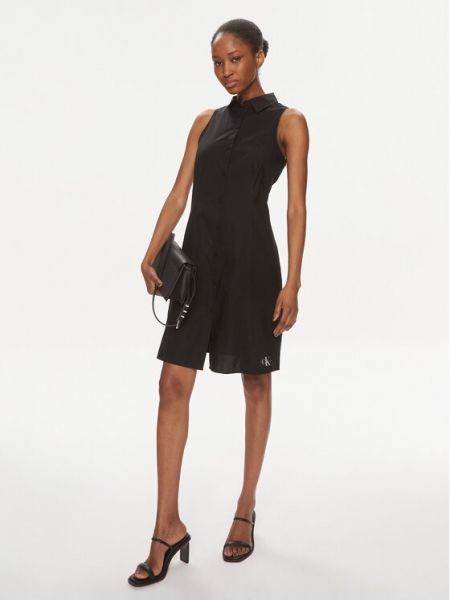 Платье-рубашка Calvin Klein черное