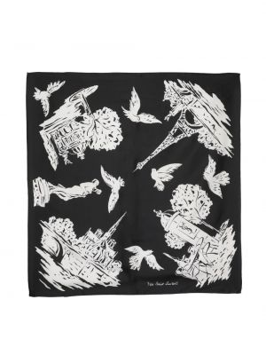 Fular de mătase cu imagine Yves Saint Laurent Pre-owned