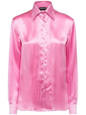 Camisa de seda Tom Ford rosa
