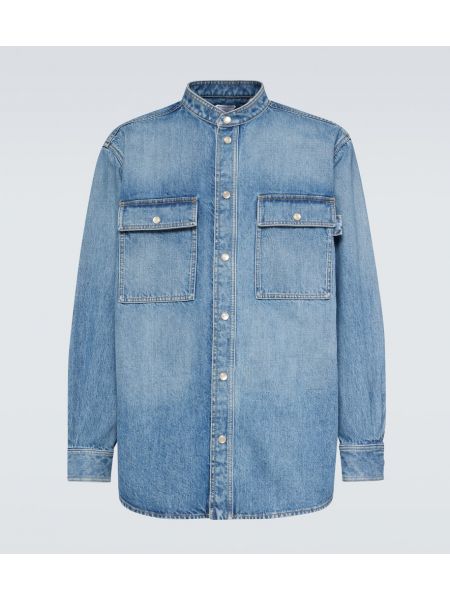 Denim skjorte Bottega Veneta blå