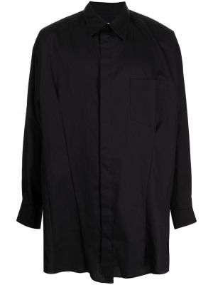 Памучна риза Sulvam черно
