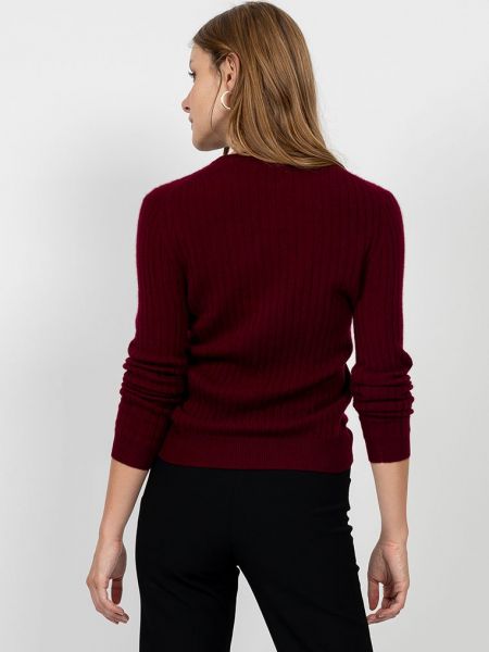 Sweter Perfect Cashmere bordowy