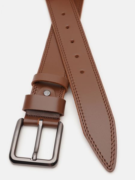 Коричневый кожаный клатч Borsa Leather