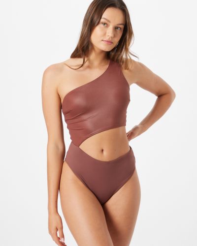 Jednodijelni kupaći kostim Calvin Klein Swimwear smeđa