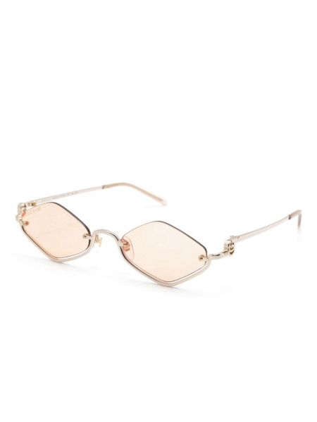 Okulary przeciwsłoneczne puchowe Gucci Eyewear złote