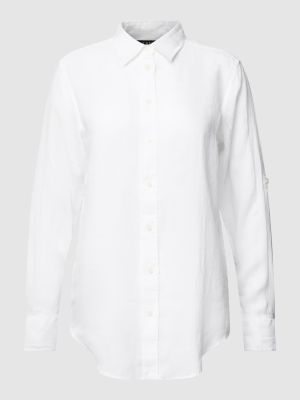 Lniana koszula relaxed fit Ralph Lauren biała