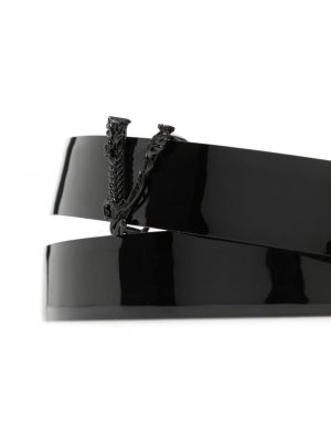 Kožený pásek Versace černý
