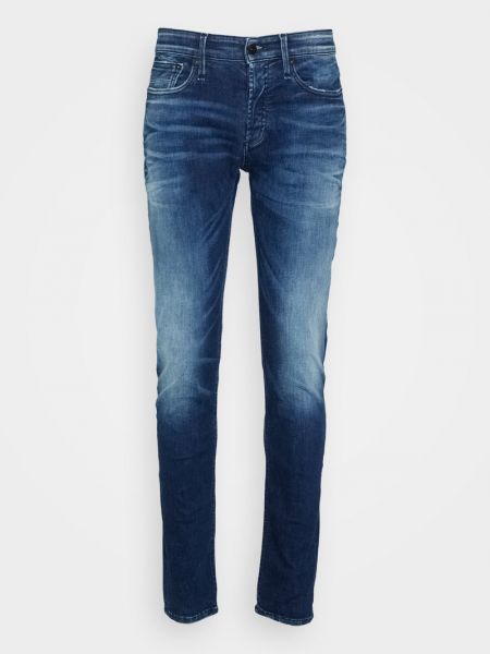 Niebieskie jeansy skinny slim fit Denham