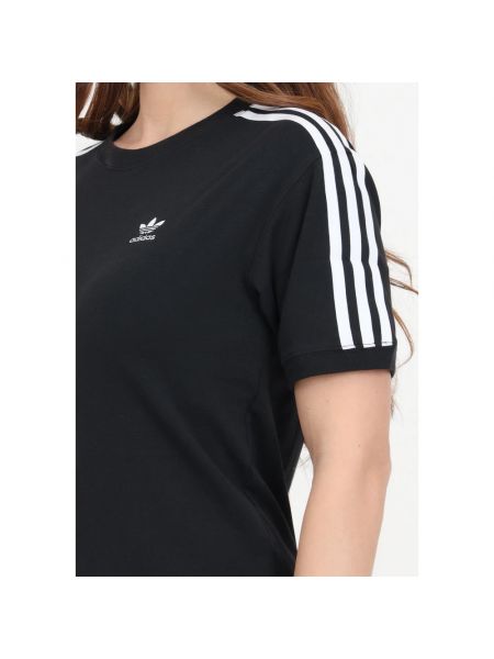 Camiseta a rayas Adidas Originals negro