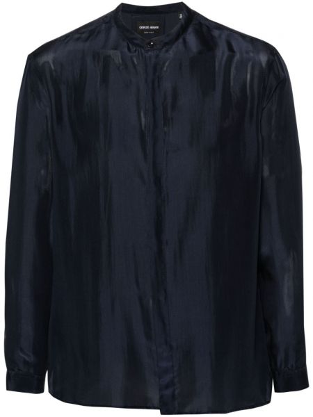 Svilena košulja Giorgio Armani plava