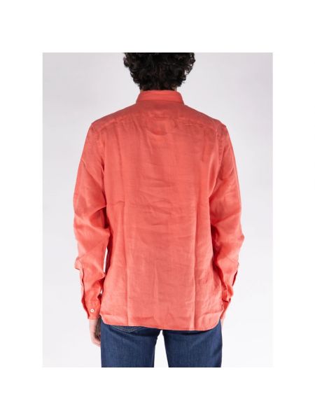 Camisa de lino Timberland naranja