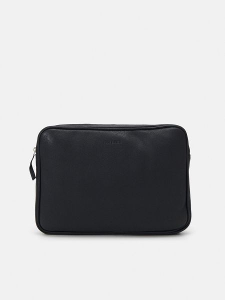 Кожаная сумка для ноутбука Les Deux черная