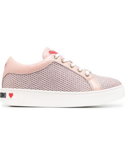 Zapatillas con corazón Love Moschino rosa