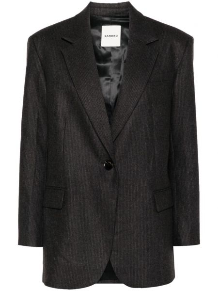 Stribet blazer Sandro brun