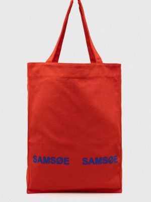 Чанта Samsøe Samsøe червено