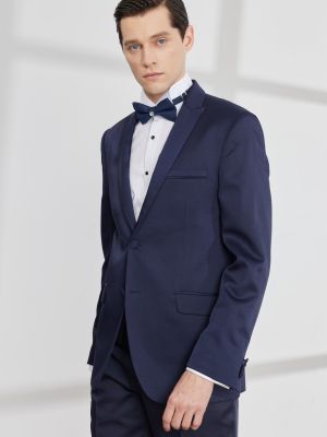 Slim fit obleková vesta Altinyildiz Classics modrá