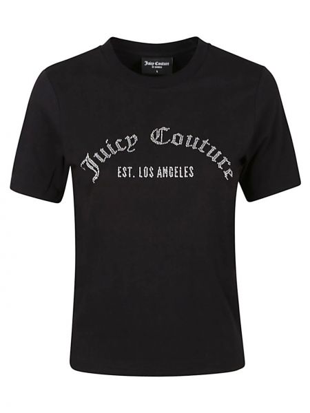 T-shirt di cotone Juicy Couture nero