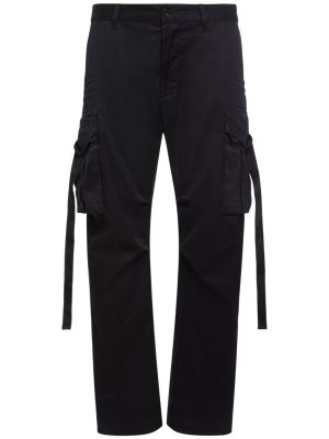 Pantalon cargo en coton Dsquared2 noir