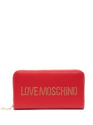 Kožená peňaženka s cvočkami Love Moschino